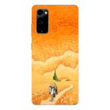 Manitoba Samsung Galaxy S20 FE Uyumlu Baskılı Yumuşak Silikon Telefon Kılıfı, Desen, Turuncu