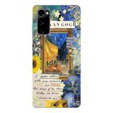 Manitoba Samsung Galaxy S20 FE Uyumlu Baskılı Yumuşak Silikon Telefon Kılıfı, Van Gogh Deseni