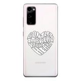 Manitoba Samsung Galaxy S20 FE Uyumlu Dont Let It Tasarımlı Baskılı Şeffaf Telefon Kılıfı