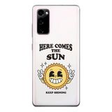 Manitoba Samsung Galaxy S20 FE Uyumlu Keep Shining Tasarımlı Baskılı Şeffaf Telefon Kılıfı, Çok Renkli