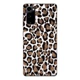 Manitoba Samsung Galaxy S20 FE Uyumlu Leopar Tasarımlı Baskılı Şeffaf Telefon Kılıfı