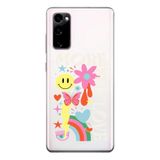 Manitoba Samsung Galaxy S20 FE Uyumlu More Self Love Tasarımlı Baskılı Şeffaf Telefon Kılıfı, Çok Renkli