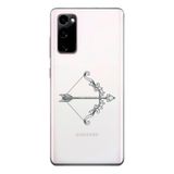 Manitoba Samsung Galaxy S20 FE Uyumlu Ok Tasarımlı Baskılı Şeffaf Telefon Kılıfı