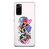 Manitoba Samsung Galaxy S20 FE Uyumlu Powerpuff Girls Tasarımlı Baskılı Şeffaf Silikon Telefon Kılıfı