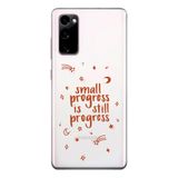 Manitoba Samsung Galaxy S20 FE Uyumlu Small Progress Tasarımlı Baskılı Şeffaf Telefon Kılıfı, Çok Renkli