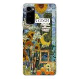Manitoba Samsung Galaxy S20 FE Uyumlu Van Gogh Tasarımlı Baskılı Şeffaf Telefon Kılıfı, Silikon, Çok Renkli