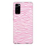 Manitoba Samsung Galaxy S20 FE Uyumlu Zebra Desen Tasarımlı Baskılı Şeffaf Telefon Kılıfı