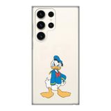 Manitoba Samsung Galaxy S23 Ultra Uyumlu Baskılı Yumuşak Silikon Şeffaf Telefon Kılıfı, Donald Duck Desen