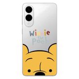 Manitoba Samsung Galaxy S25 Edge Uyumlu Baskılı Yumuşak Silikon Şeffaf Telefon Kılıfı, Winnie the Pooh Desen