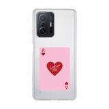 Manitoba Xiaomi Mi 11T / Mi 11T Pro Uyumlu Lucky You Kart Tasarımlı Baskılı Şeffaf Silikon Telefon Kılıfı