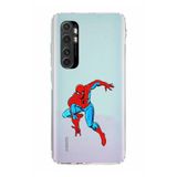 Manitoba Xiaomi Mi Note 10 Lite ile Uyumlu Baskılı Yumuşak Silikon Şeffaf Telefon Kılıfı, Spider-Man Desen