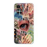 Manitoba Xiaomi Redmi 10 2022 ile Uyumlu I See You Tasarımlı Baskılı Şeffaf Telefon Kılıfı