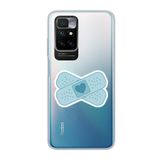 Manitoba Xiaomi Redmi 10 2022 ile Uyumlu Kalp Yara Bandı Tasarımlı Baskılı Şeffaf Telefon Kılıfı, Çok Renkli, Silikon