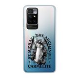 Manitoba Xiaomi Redmi 10 2022 Uyumlu Baskılı Yumuşak Silikon Şeffaf Telefon Kılıfı, St. Michael Archangel Carmelite Desen