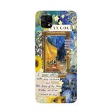 Manitoba Xiaomi Redmi 10C ile Uyumlu Baskılı Yumuşak Silikon Telefon Kılıfı, Van Gogh Deseni