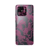 Manitoba Xiaomi Redmi 10C Uyumlu Baskılı Yumuşak Silikon Şeffaf Telefon Kılıfı, Pembe Leopar Desen