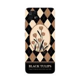 Manitoba Xiaomi Redmi 10C Uyumlu Baskılı Yumuşak Silikon Telefon Kılıfı, Black Tulips Desen