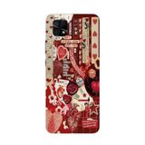 Manitoba Xiaomi Redmi 10C Uyumlu Baskılı Yumuşak Silikon Telefon Kılıfı, Desen, Kırmızı