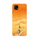 Manitoba Xiaomi Redmi 10C Uyumlu Baskılı Yumuşak Silikon Telefon Kılıfı, Desen, Turuncu