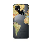 Manitoba Xiaomi Redmi 10C Uyumlu Baskılı Yumuşak Silikon Telefon Kılıfı, Harita Deseni
