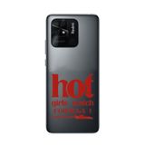 Manitoba Xiaomi Redmi 10C Uyumlu Baskılı Yumuşak Silikon Telefon Kılıfı, Hot Girls Watch Formula 1 Desen, Gri