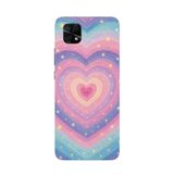 Manitoba Xiaomi Redmi 10C Uyumlu Baskılı Yumuşak Silikon Telefon Kılıfı, Kalp ve Yıldız Deseni, Renkli