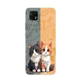 Manitoba Xiaomi Redmi 10C Uyumlu Baskılı Yumuşak Silikon Telefon Kılıfı, Kedi Deseni