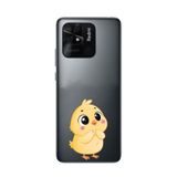 Manitoba Xiaomi Redmi 10C Uyumlu Baskılı Yumuşak Silikon Telefon Kılıfı, Sarı Civciv Desen