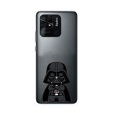 Manitoba Xiaomi Redmi 10C Uyumlu Baskılı Yumuşak Silikon Telefon Kılıfı, Şeffaf, Darth Vader Desen