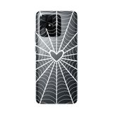 Manitoba Xiaomi Redmi 10C Uyumlu Baskılı Yumuşak Silikon Telefon Kılıfı, Şeffaf, Örümcek Ağı Desen
