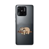 Manitoba Xiaomi Redmi 10C Uyumlu Baskılı Yumuşak Silikon Telefon Kılıfı, Tembel Hayvan Deseni