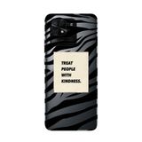Manitoba Xiaomi Redmi 10C Uyumlu Baskılı Yumuşak Silikon Telefon Kılıfı, Zebra Desen, Siyah