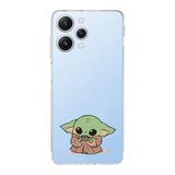 Manitoba Xiaomi Redmi 12 Uyumlu Baby Yoda Tasarımlı Şeffaf Silikon Telefon Kılıfı, Çok Renkli
