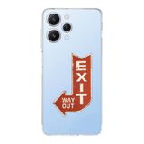 Manitoba Xiaomi Redmi 12 Uyumlu Exit Tasarımlı Baskılı Şeffaf Telefon Kılıfı