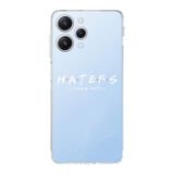 Manitoba Xiaomi Redmi 12 Uyumlu Haters Tasarımlı Şeffaf Telefon Kılıfı, Silikon, Çok Renkli