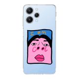 Manitoba Xiaomi Redmi 12 Uyumlu Im Cool Tasarımlı Şeffaf Telefon Kılıfı, Çok Renkli