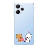 Manitoba Xiaomi Redmi 12 Uyumlu Sevimli Ayıcıklar Tasarımlı Şeffaf Telefon Kılıfı, Çok Renkli