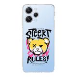 Manitoba Xiaomi Redmi 12 Uyumlu Street Rules Tasarımlı Şeffaf Telefon Kılıfı, Çok Renkli