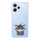 Manitoba Xiaomi Redmi 12 Uyumlu Tom Tasarımlı Şeffaf Telefon Kılıfı, Silikon, Çok Renkli