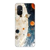 Manitoba Xiaomi Redmi 12C Uyumlu Baskılı Yumuşak Silikon Şeffaf Telefon Kılıfı, Gezegen Deseni
