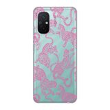 Manitoba Xiaomi Redmi 12C Uyumlu Baskılı Yumuşak Silikon Şeffaf Telefon Kılıfı, Pembe Leopar Desen