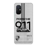 Manitoba Xiaomi Redmi 12C Uyumlu Baskılı Yumuşak Silikon Şeffaf Telefon Kılıfı, Porsche 911 Tasarımı
