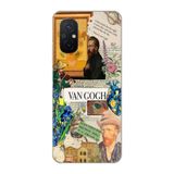 Manitoba Xiaomi Redmi 12C Uyumlu Baskılı Yumuşak Silikon Şeffaf Telefon Kılıfı, Van Gogh Deseni