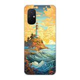 Manitoba Xiaomi Redmi 12C Uyumlu Baskılı Yumuşak Silikon Telefon Kılıfı, Deniz Feneri Deseni