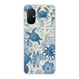 Manitoba Xiaomi Redmi 12C Uyumlu Baskılı Yumuşak Silikon Telefon Kılıfı, Deniz Hayatı Deseni, Şeffaf