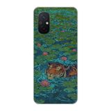 Manitoba Xiaomi Redmi 12C Uyumlu Baskılı Yumuşak Silikon Telefon Kılıfı, Kaplan Desen, Şeffaf