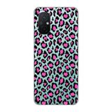 Manitoba Xiaomi Redmi 12C Uyumlu Baskılı Yumuşak Silikon Telefon Kılıfı, Leopar Desen, Şeffaf