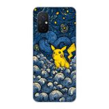 Manitoba Xiaomi Redmi 12C Uyumlu Baskılı Yumuşak Silikon Telefon Kılıfı, Mavi Sarı Desen