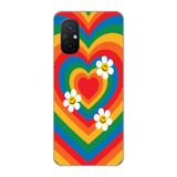 Manitoba Xiaomi Redmi 12C Uyumlu Baskılı Yumuşak Silikon Telefon Kılıfı, Renkli Desen