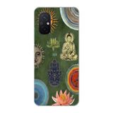 Manitoba Xiaomi Redmi 12C Uyumlu Baskılı Yumuşak Silikon Telefon Kılıfı, Yeşil, Desen